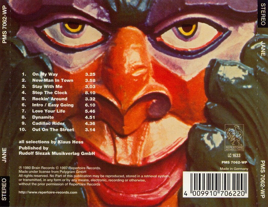 Jane back. Jane 1980 Jane. Немецкая группа Jane. Компакт-диск Jane 3. Jane немецкая группа альбомы.